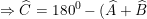 \small \Rightarrow \widehat{C}=180^0-(\widehat{A}+\widehat{B})=180^0-(71^0+62^0)=47^0